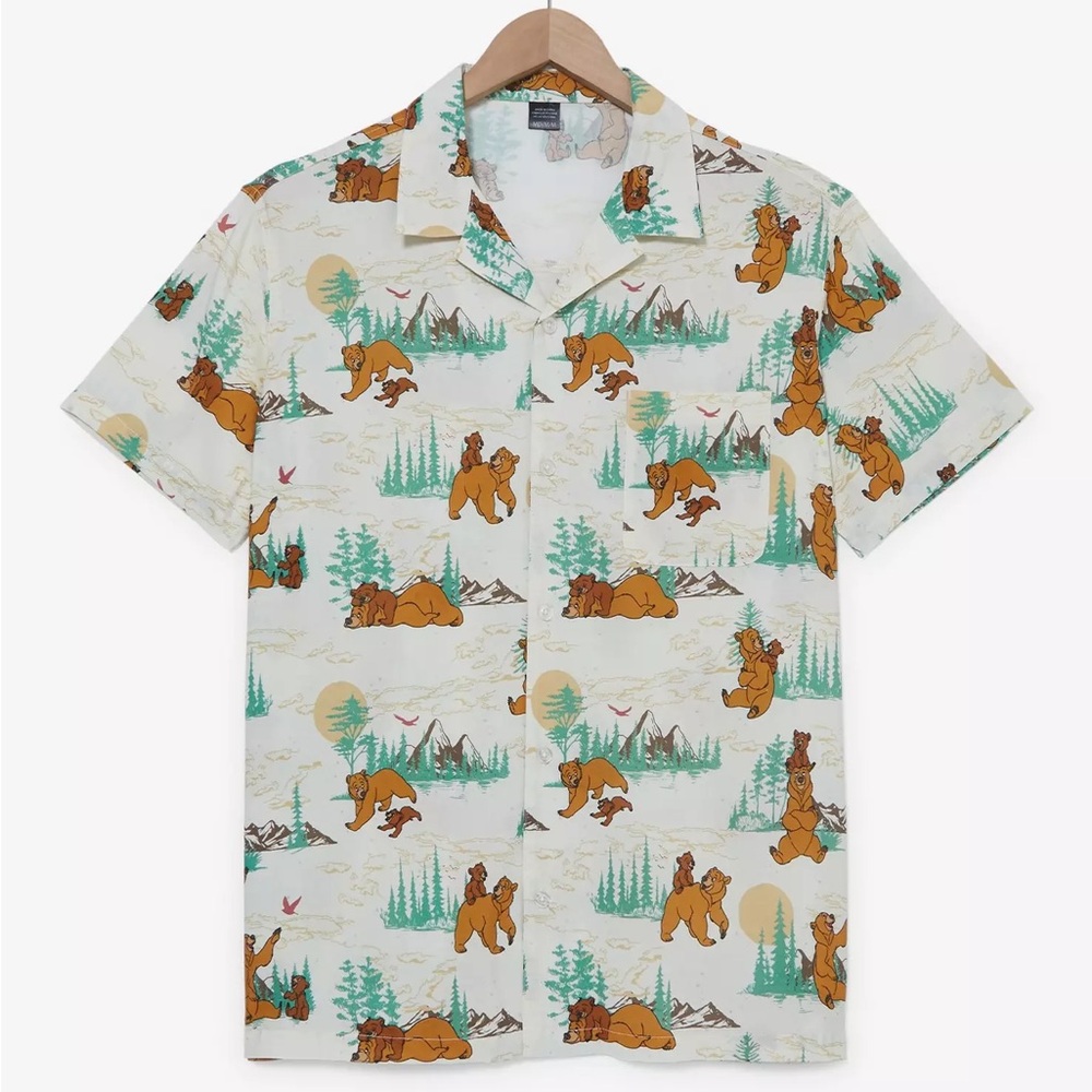 Unisex Disney Brother Bear Koda & Kenai Scenic Woven‎ Button Up BoxLunch
